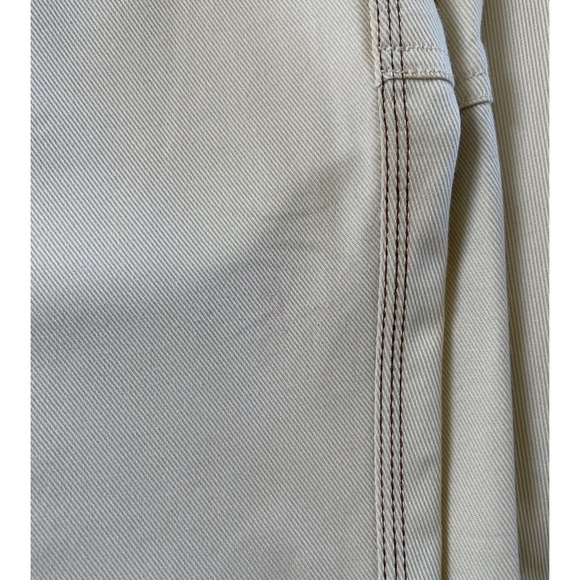 Theory Treeca Pant In Cotton Twill Ecru - Picture 13 of 13